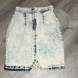 Vintage Palmetto’s Acid Wash Denim Skirt